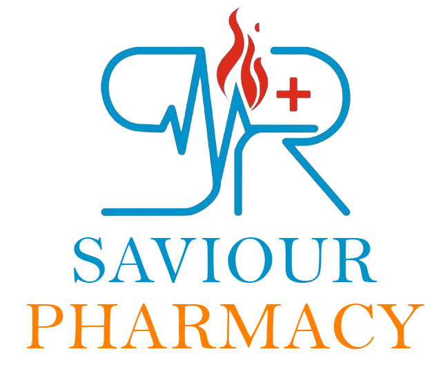 Saviour Pharmacy medical shop logo developed by RVK Digital Studio – pharmacy brand identity design
